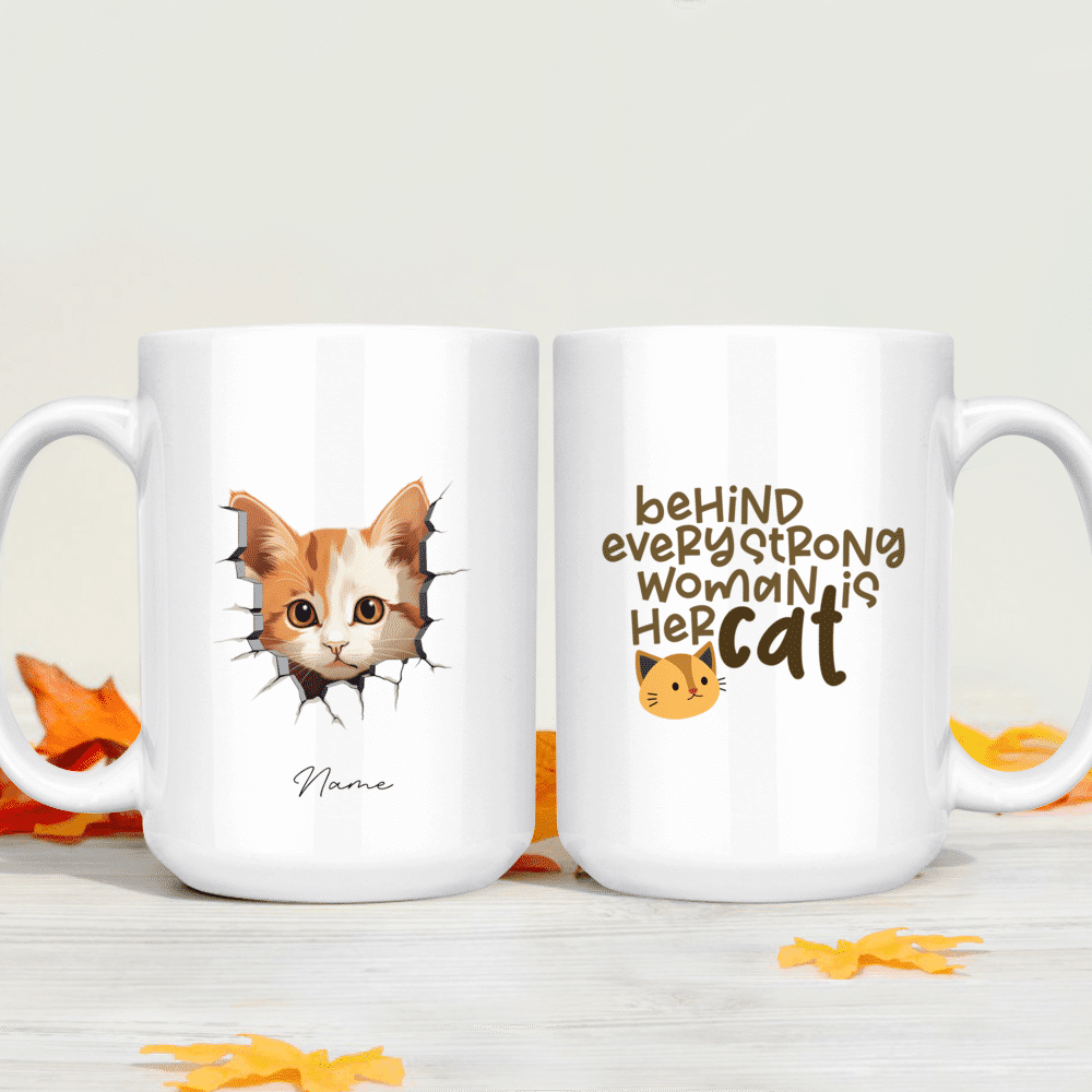 Funny New Mom Mug - The Cat is Jealous of Baby