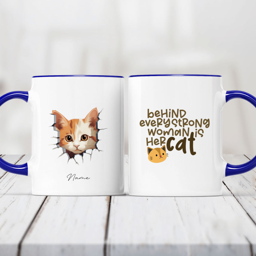 Funny New Mom Mug - The Cat is Jealous of Baby