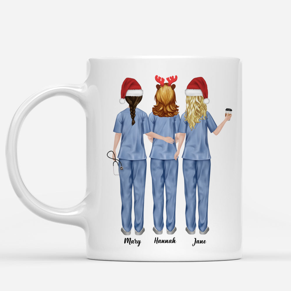 Up to 5 Nurses - We can't stay at home We're nurses We fight when others can't anymore (Ver 2) - Personalized Mug_1