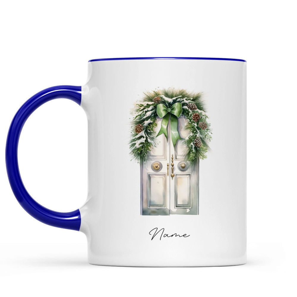 Glass Mug Personalized Glass Coffee Mugs Fall Mug Holiday Mugs Holiday  Gifts for Friends Personalized Gifts for Coworkers (EB3289P)