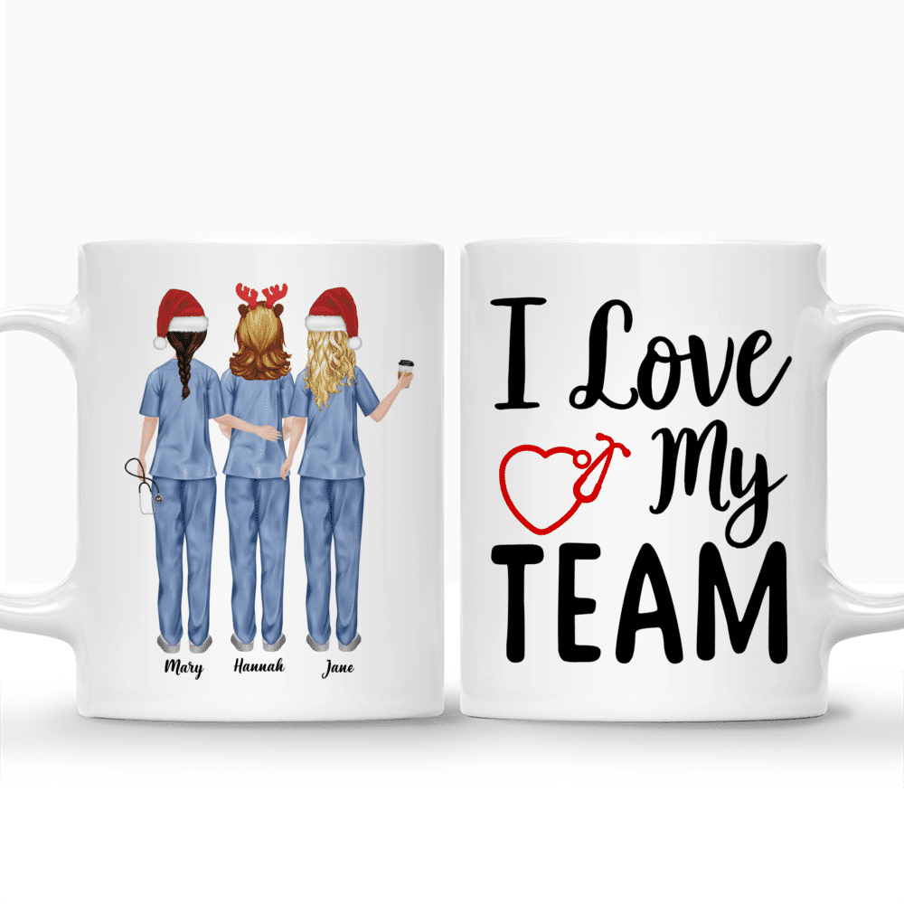 Personalized Mug - Up to 5 Nurses - I love my team_3