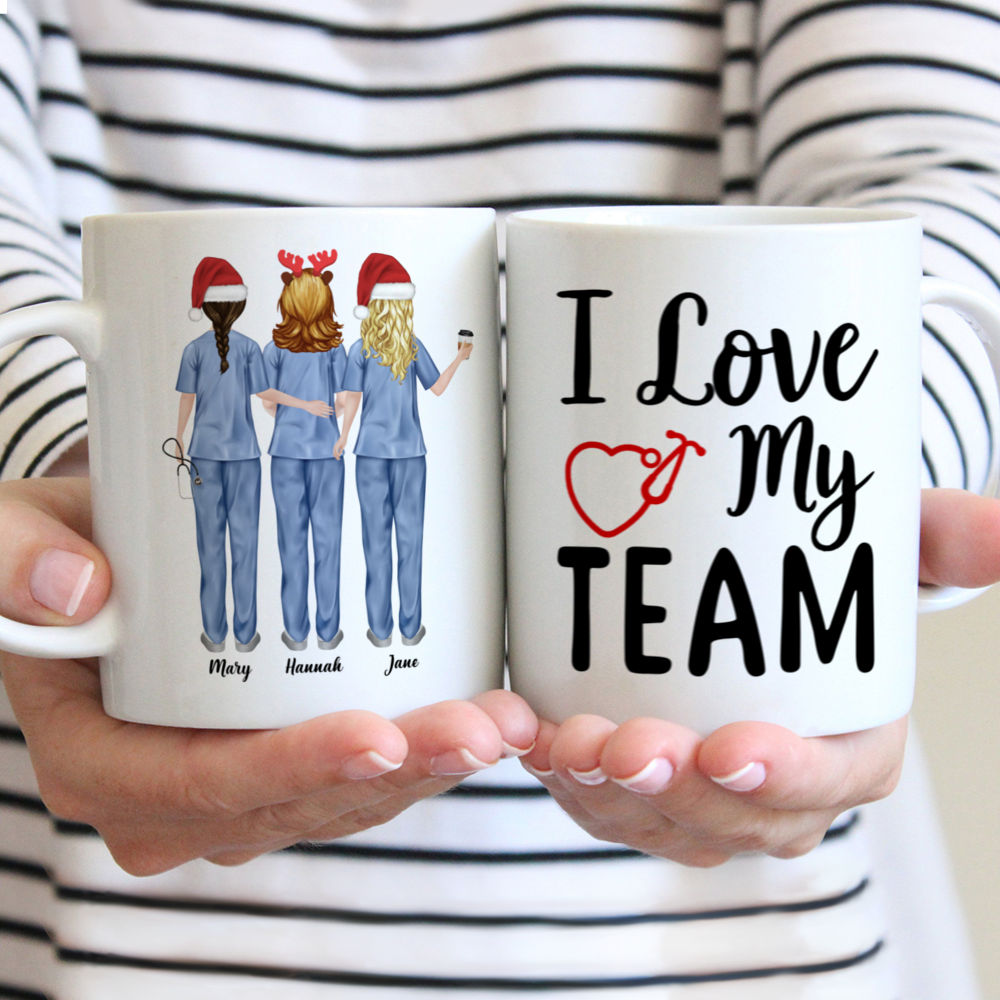 Personalized Mug - Up to 5 Nurses - I love my team