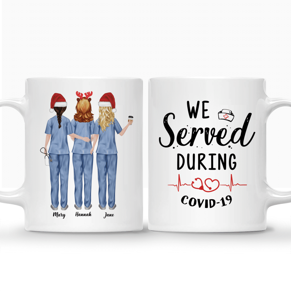 Personalized Mug - Up to 5 Nurses - We served during Covid-19_3