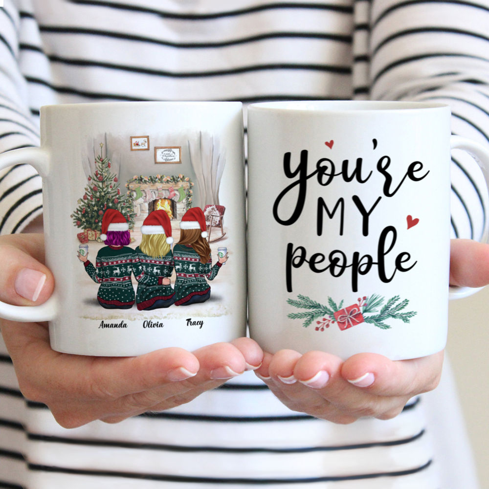 Personalized Xmas Mug - You're my People Custom Mug | Gossby