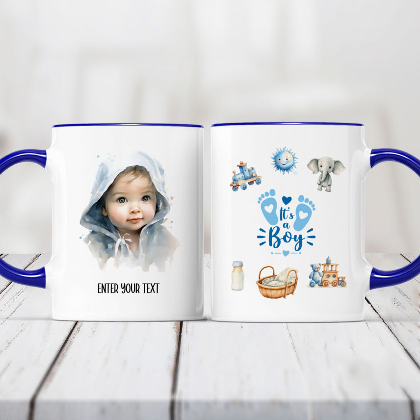 Personalised Baby Mug Toddler Enamel Mug New Baby Gift 