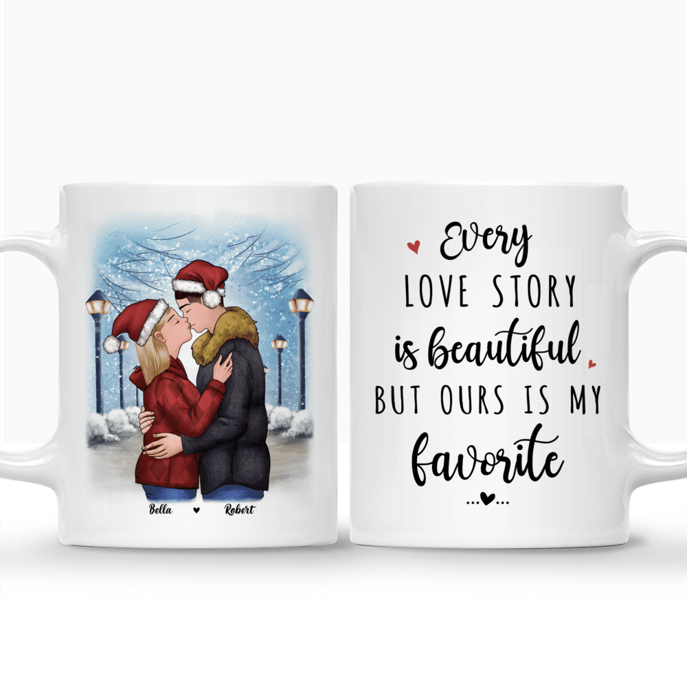 Personalized Mug - Christmas Couple - Every love story is beautiful but ours is my favorite - Valentine's Day Gifts, Couple Gifts, Couple Mug_3