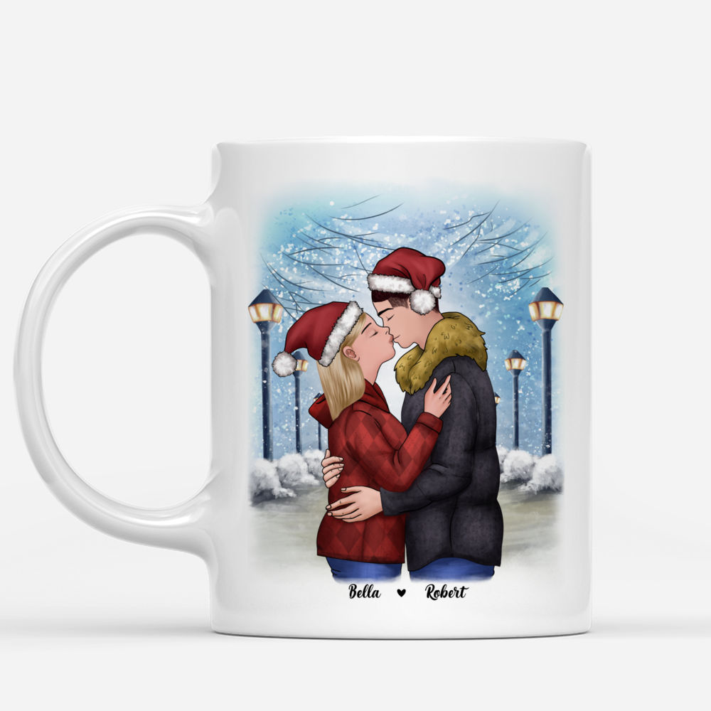 Christmas Couple - I love you to the North Pole and back - Valentine's Day Gifts, Couple Gifts, Couple Mug - Personalized Mug_1