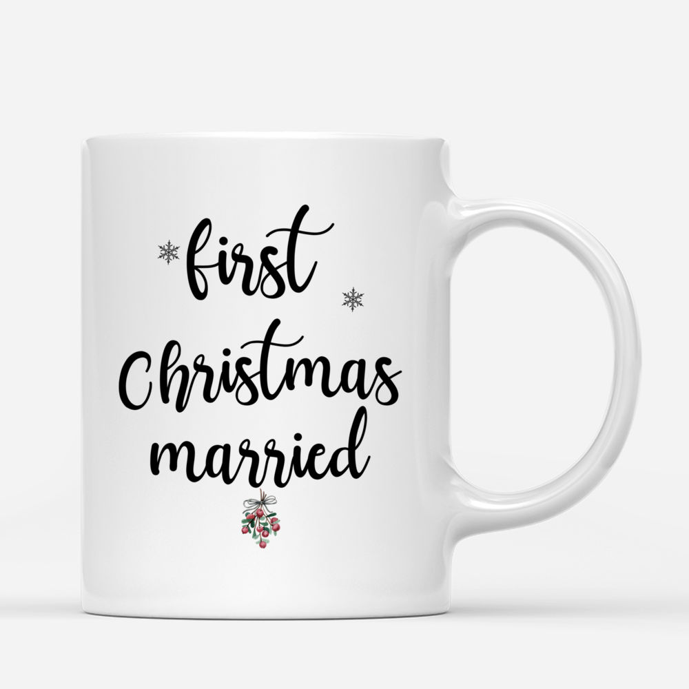 Personalized Mug - Christmas Couple - First Christmas married - Valentine's Day Gifts, Couple Gifts, Couple Mug_2