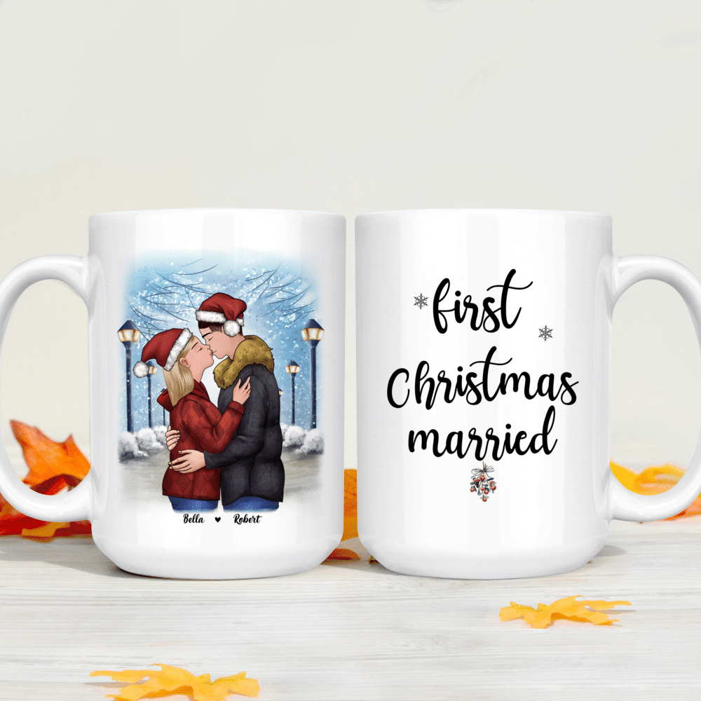 Christmas Couple - First Christmas married - Valentine's Day Gifts, Couple  Gifts, Couple Mug