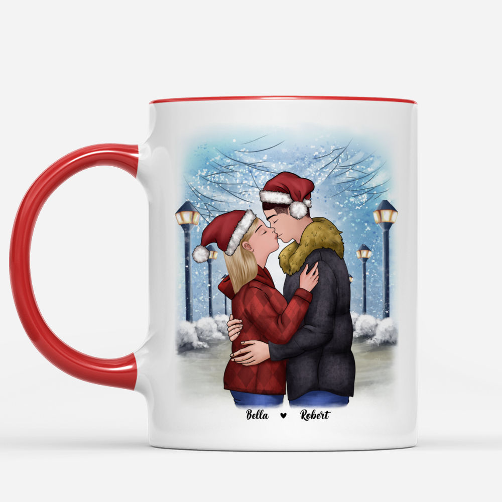 Personalized Mug - Christmas Couple - First Christmas married_1