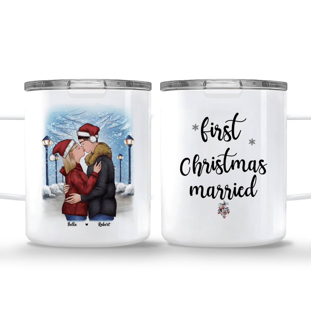 Christmas Couple - First Christmas married - Valentine's Day Gifts, Couple  Gifts, Couple Mug