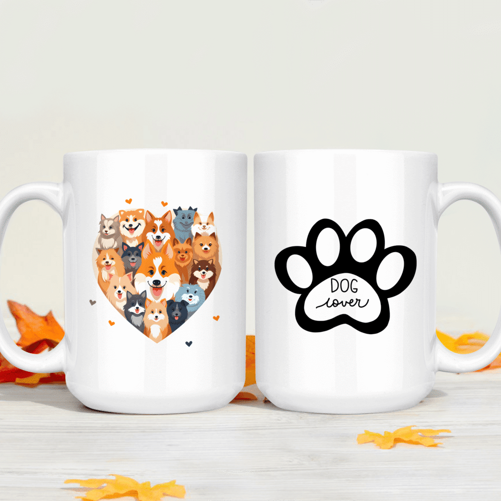 Heart Paw Prints Ceramic Coffee Mug Tea Cup Gift for Her, Sister, Wife,  Best Friend, Birthday, Cute, Graduation, Pet Parent, Animal Lover, Dog  Print, Cat Print, National Pet Day (16oz Light Pink) 