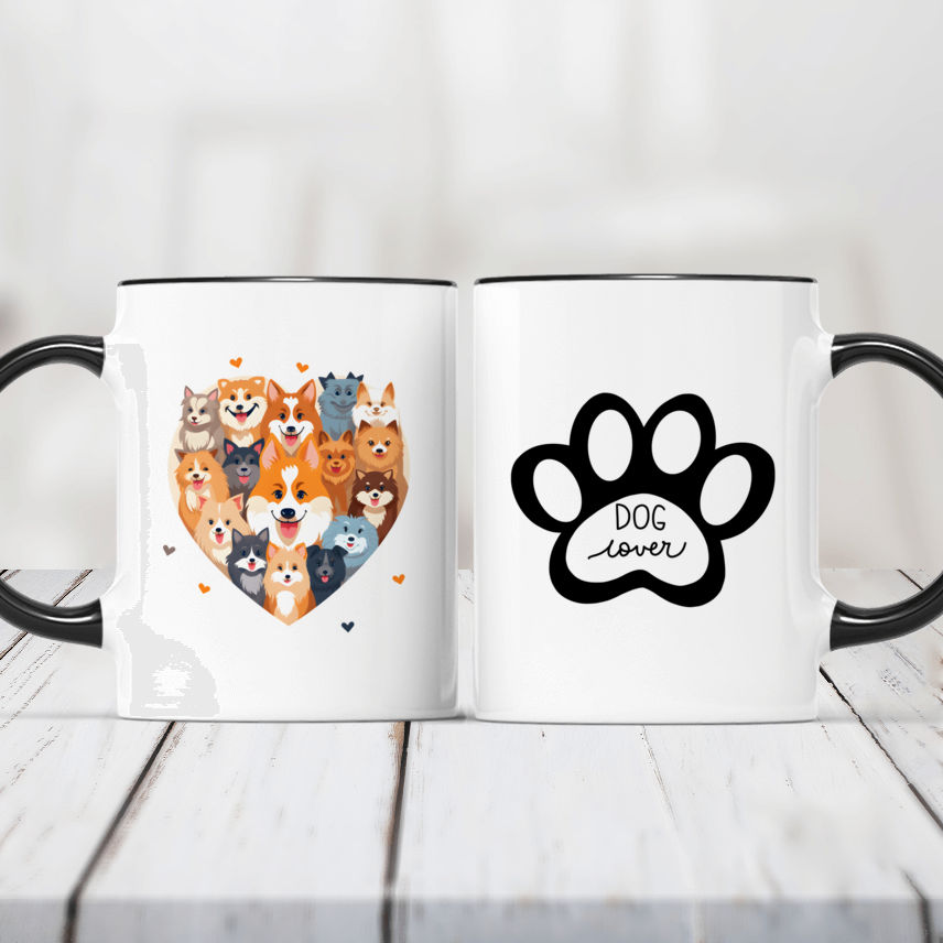 Heart Paw Prints Ceramic Coffee Mug Tea Cup Gift for Her, Sister, Wife,  Best Friend, Birthday, Cute, Graduation, Pet Parent, Animal Lover, Dog  Print, Cat Print, National Pet Day (16oz Light Pink) 