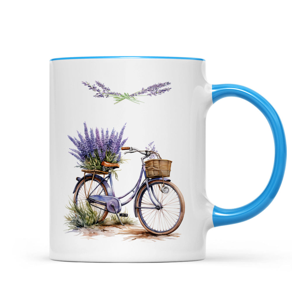 Personalized Name Lavender Mug, Custom Coffee Mug, Nature Lovers