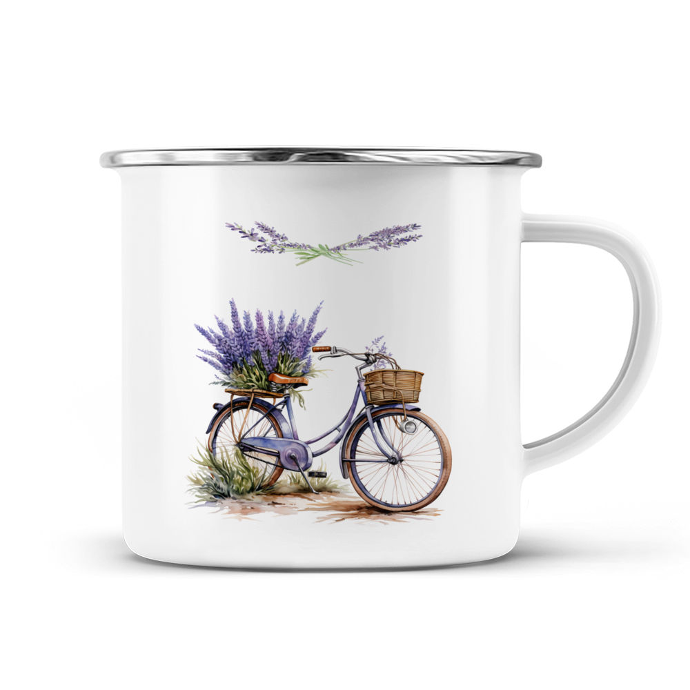 Lavender Mug, Hand Painted Mug, Lavender Lovers, Garden Lovers