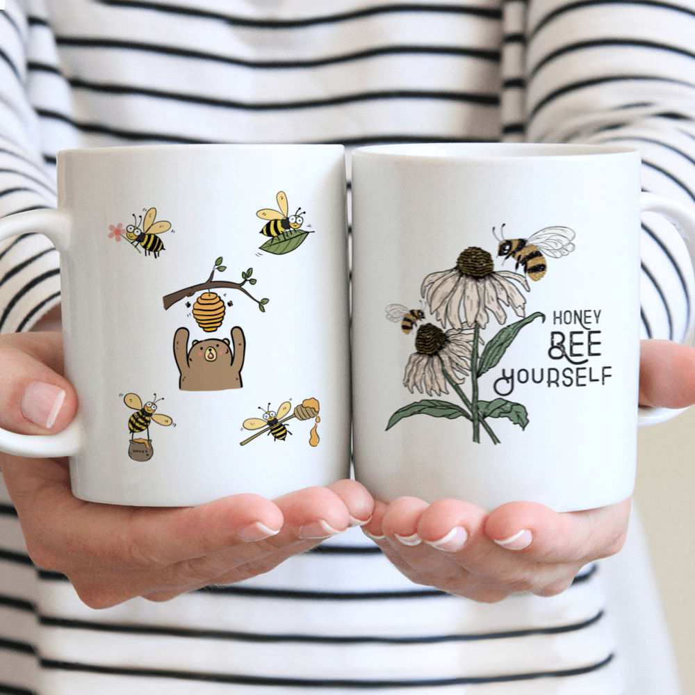 Personalized Bee Coffee Mug Honeybee Mug Bee Coffee Cup for Women