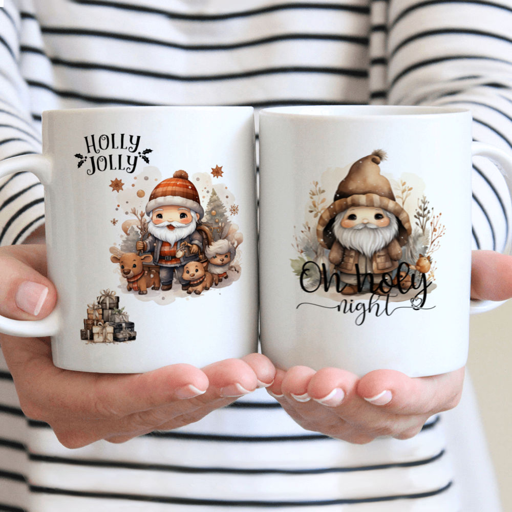 Santa Character Personalized Christmas Mug 15oz White