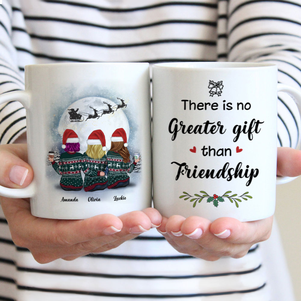 Personalized Mug - Christmas Moon - There is No Greater Gift than Friendship