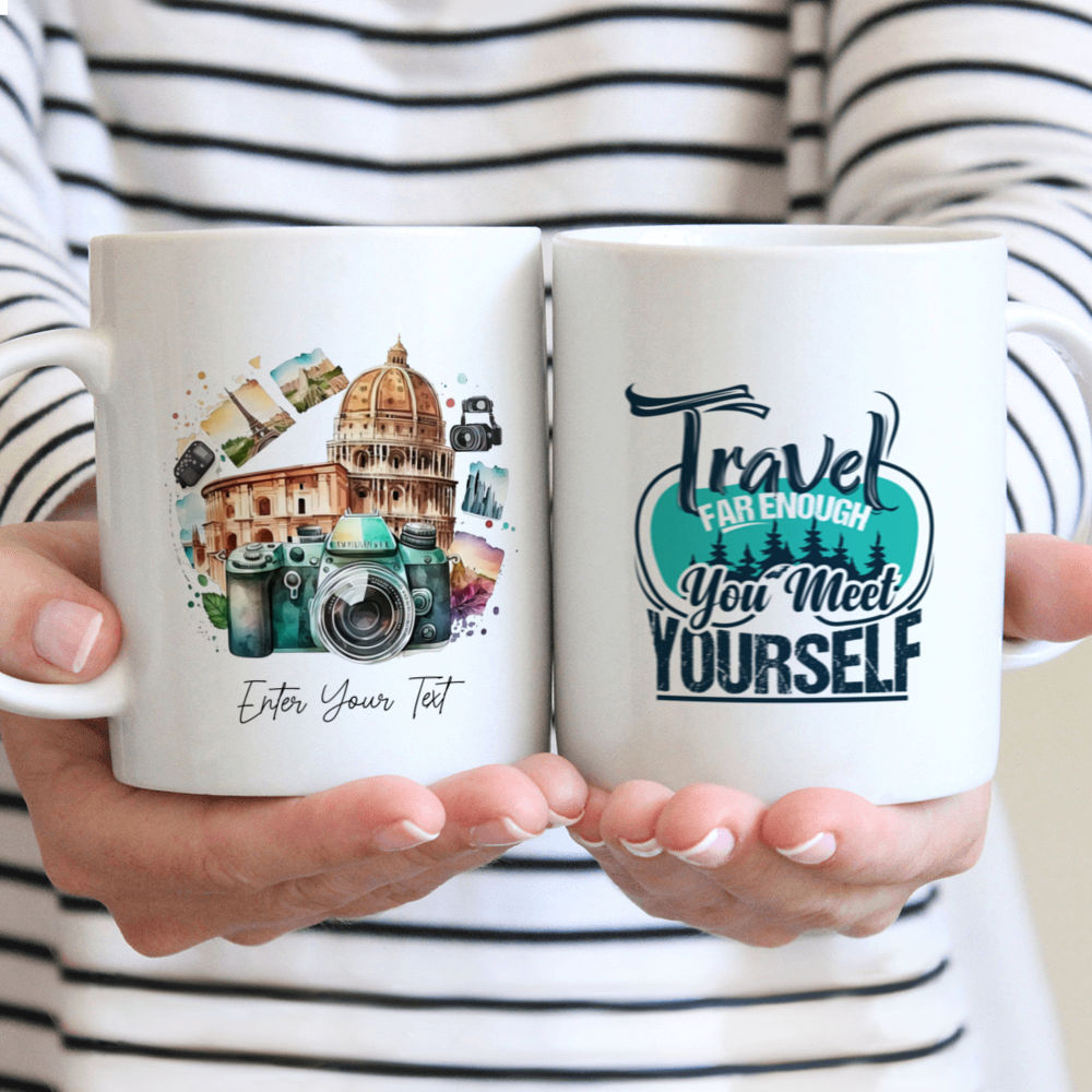 Travel Mug - Summer Travel Mug - Custom Mug - Explore The World Travel Mug - Gifts For Bestie, Family, Friends, Lover-  Personalized Mug - 39210 39209