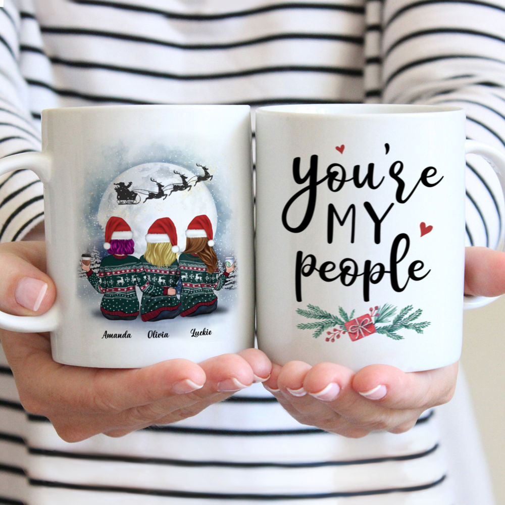 Personalized Mug - Christmas Moon - You're My People