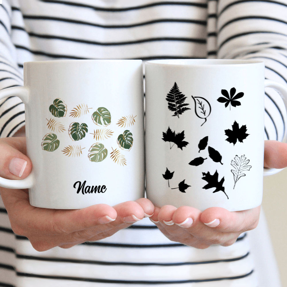 Leaf Mug - Leaf Mug - Custom Mug  - Gifts For Bestie, Family, Friends, Lover-  Personalized Mug - 39217 - Personalized Mug