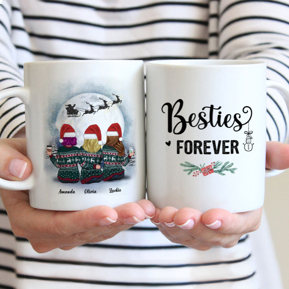 Christmas Moon - Besties Forever - Personalized Mug