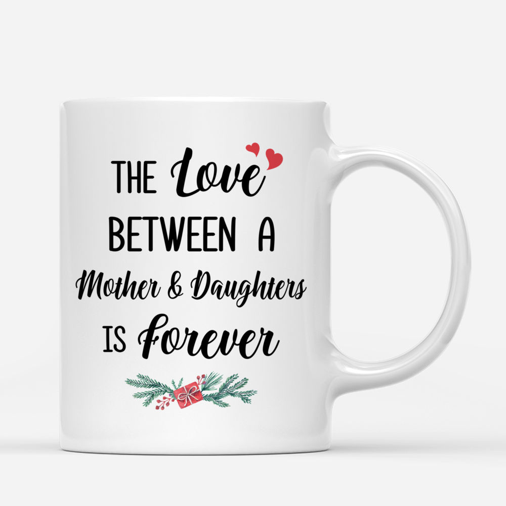 Christmas Moon - The Love Between A Mother And Daughters Is Forever - Personalized Mug_2