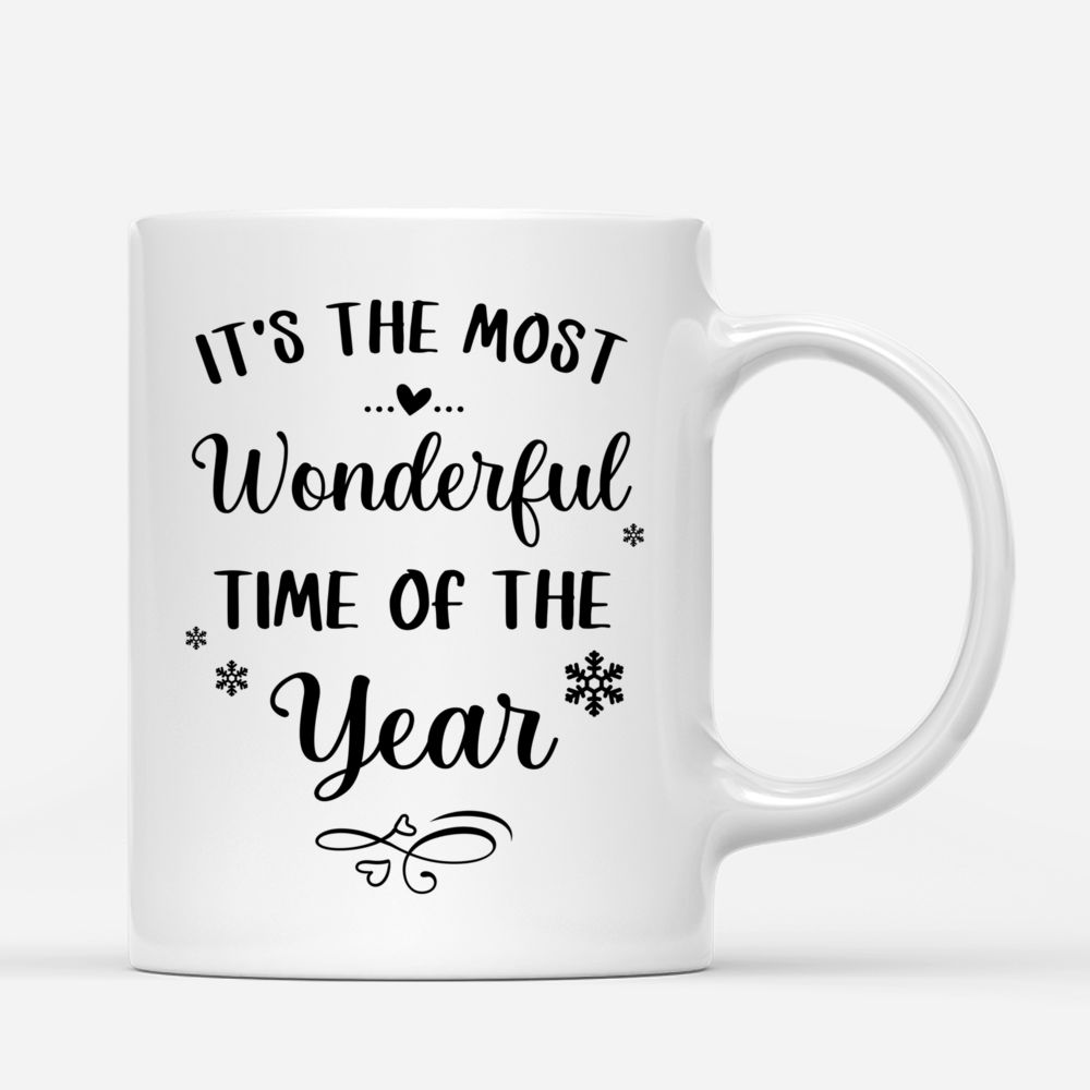 Personalized Mug - Christmas Couple Mug - It's the most wonderful time of the year - Couple Gifts, Valentine's Day Gifts, Gifts For Her, Him_2