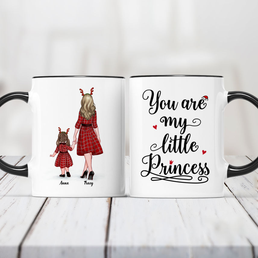 Custom Mug For Mother & Little Princess - You Are My Little Princess