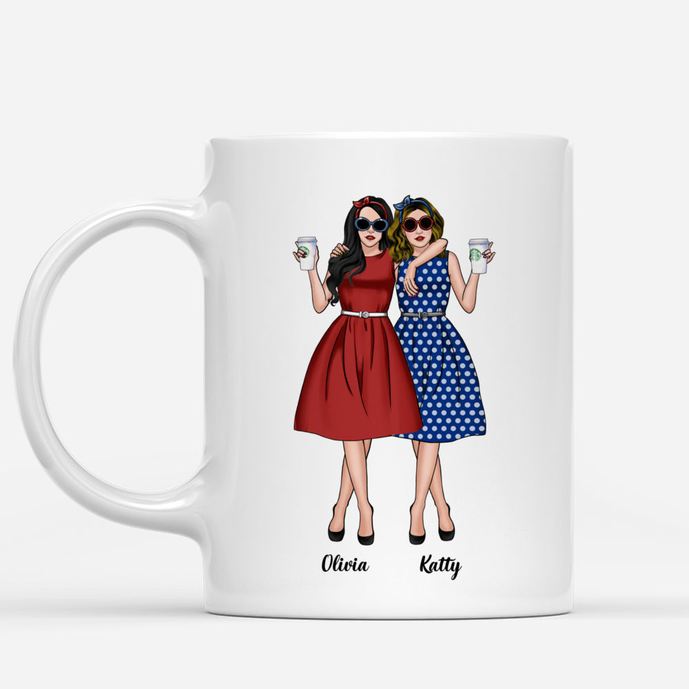 Personalized Mug - Vintage Best Friends - Life Is Better With Friends_1