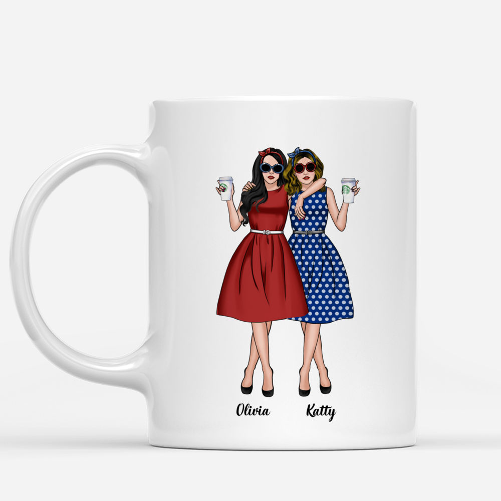 Personalized Mug - Vintage Best Friends - Besties forever_1