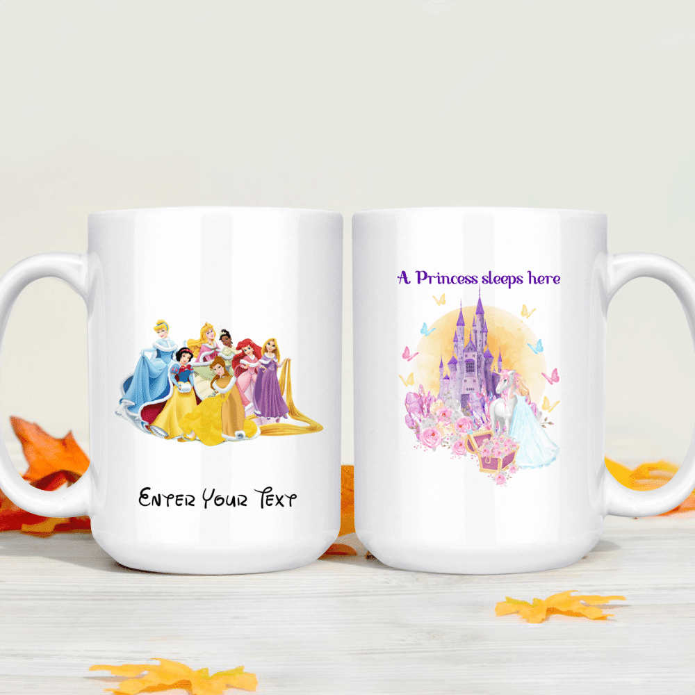 Disney Princess Ceramic Mug, Official Disney Personalised Mug customised  Cup, Personalised Disney Princess Mug