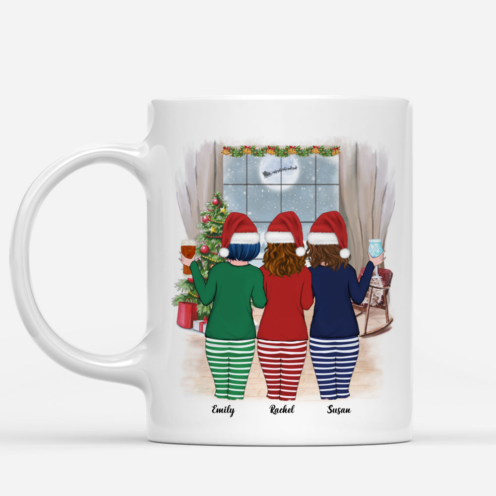 Personalized Mug - Xmas Pyjama - Up to 4 Ladies - Besties Forever (6)_1