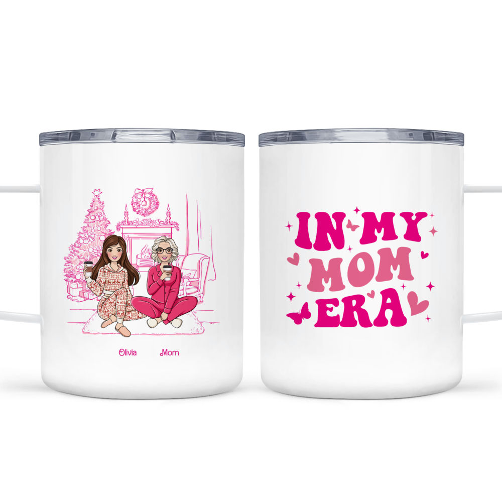 Smile Face In My Boy Mom Era Groovy Mom Of Boys Coffee Mug