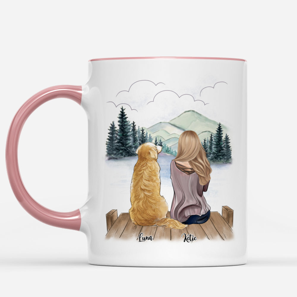 Personalized Dog Mugs - Girl and Dogs - Life Is Better With Dogs_1