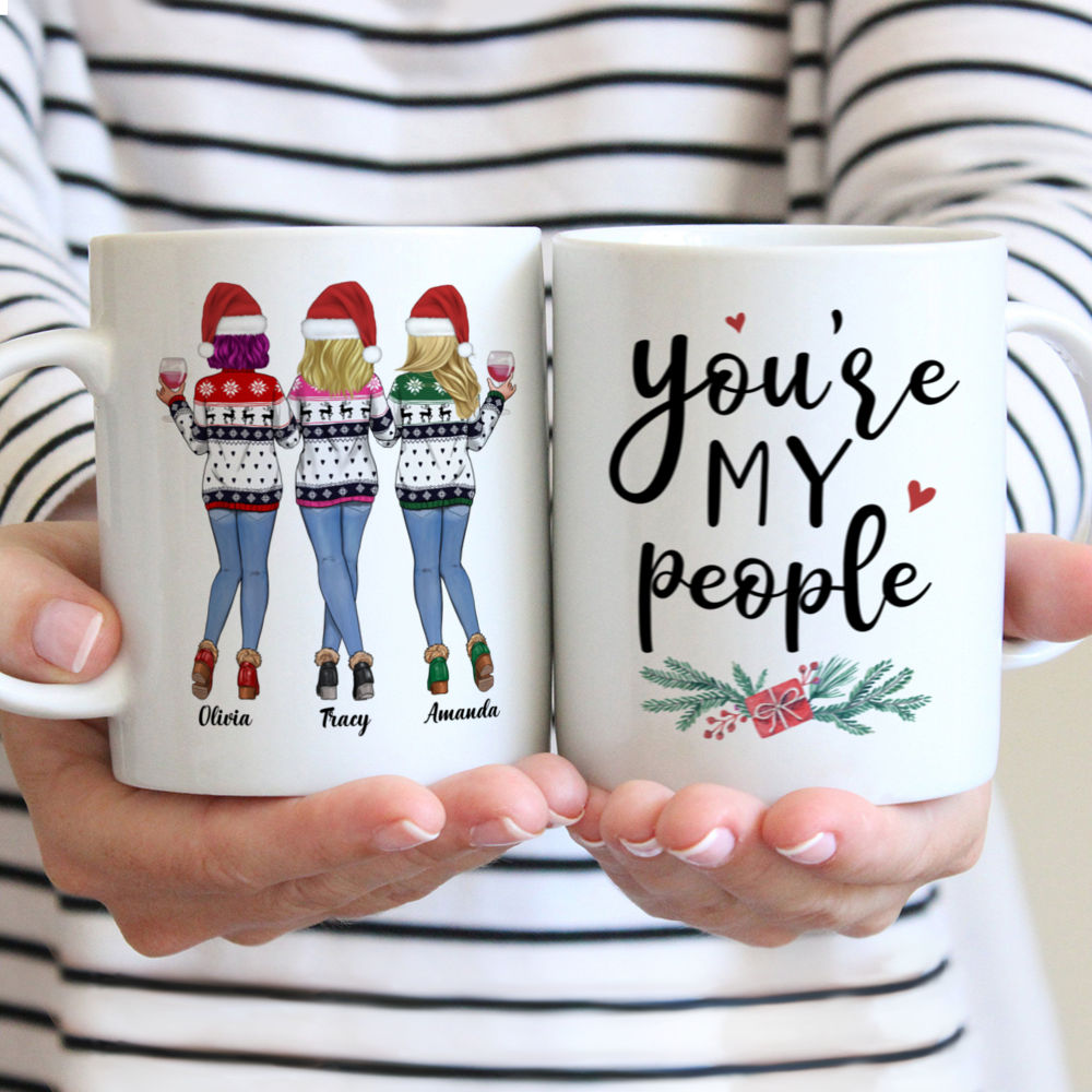 Personalized Mug - Xmas Mug - Sweaters Jeans - You're My People