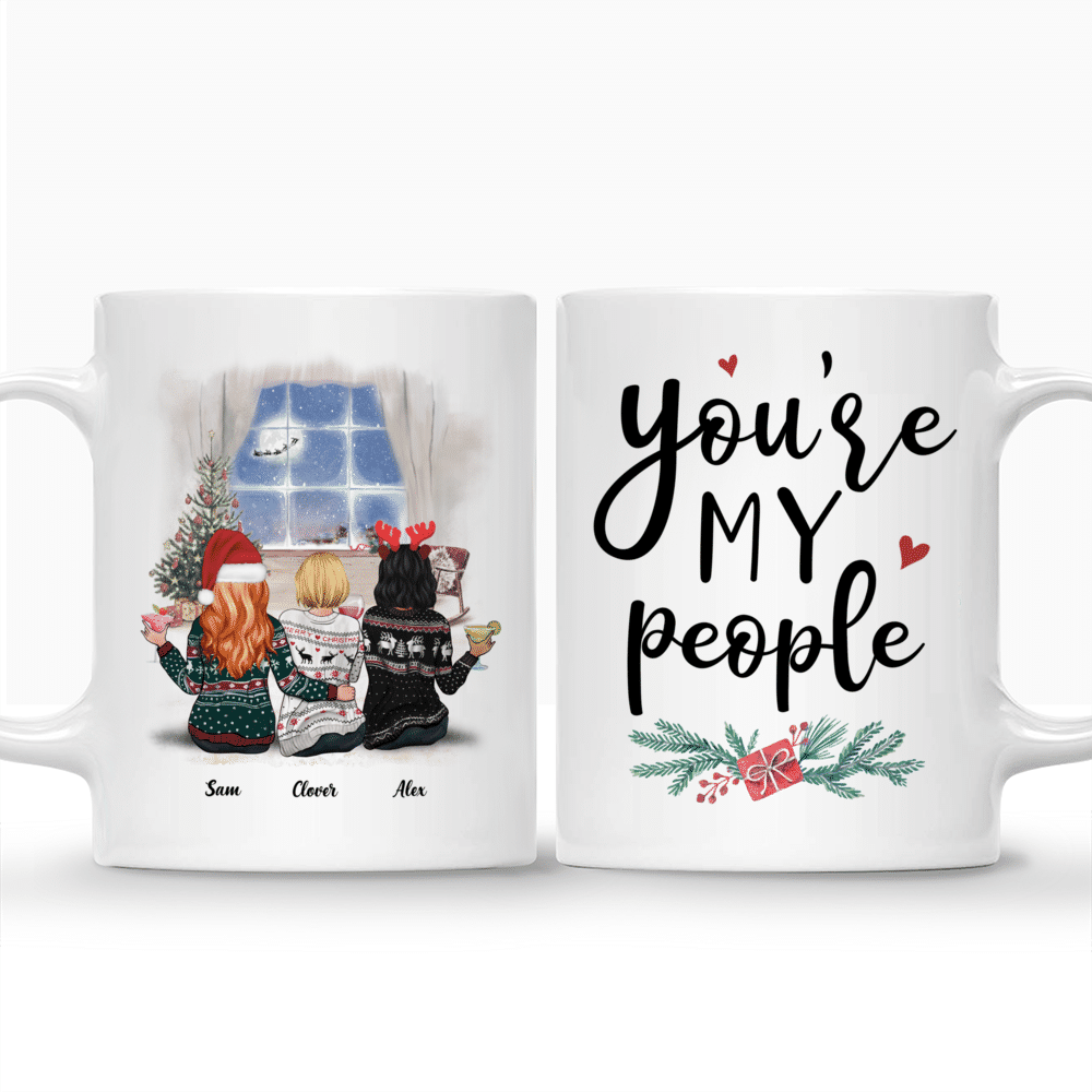 Personalized Mug - Xmas Mug - You're My People - Up to 5 Ladies_3