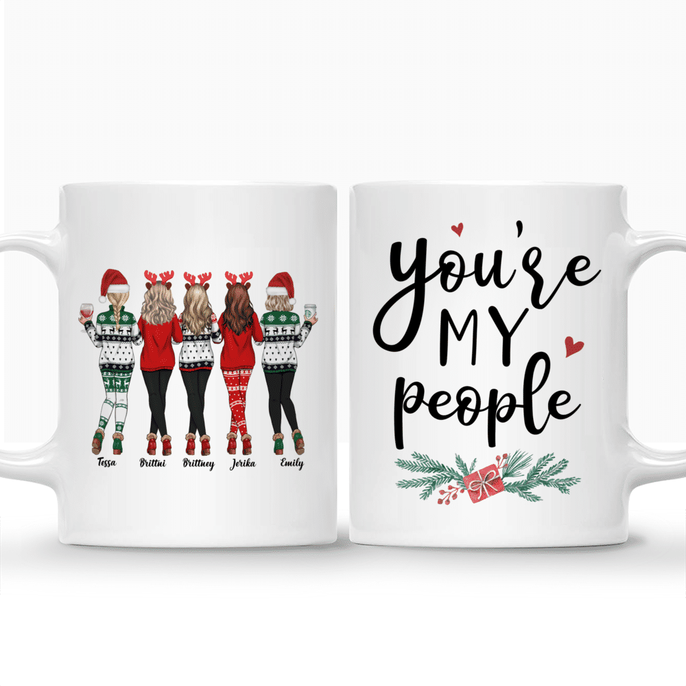 Personalized Mug - Xmas Mug - 5 Sweaters Jeans - You're My People_3