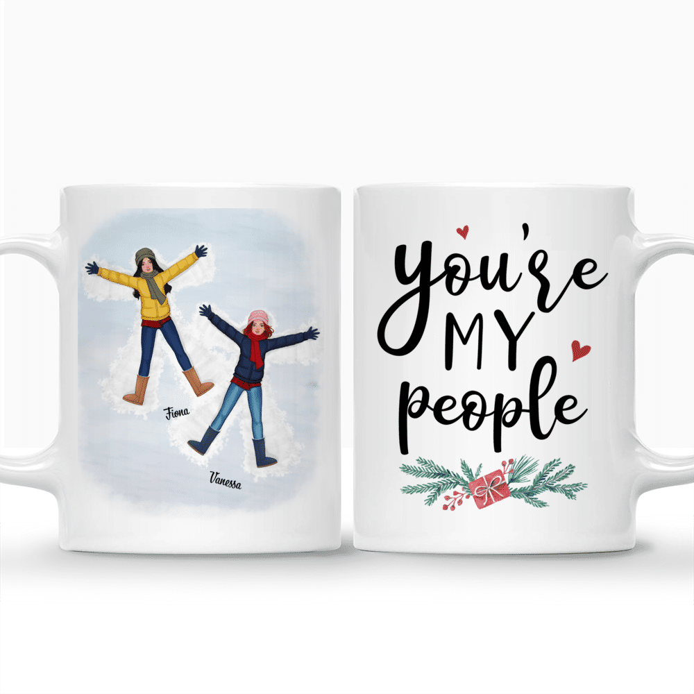 Personalized Mug - Xmas Mug - You're My People - Snow Angels_3