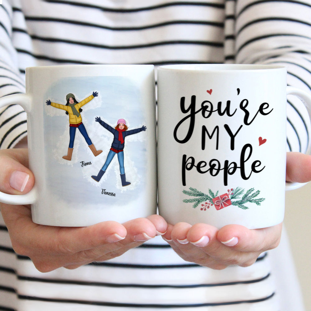 Xmas Mug - You're My People - Snow Angels - Personalized Mug