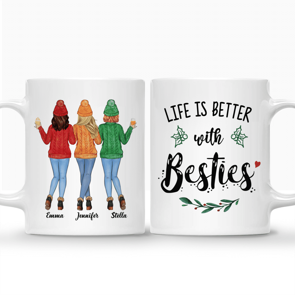 Personalized Christmas Mug - Life Is Better With Besties (Ver 2)_3