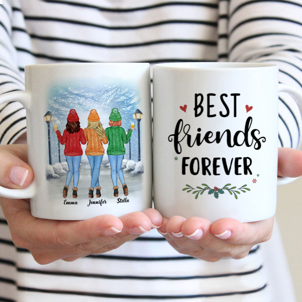 Personalized Mug - Sweater Weather - Best Friends Forever - Up to 5 Ladies