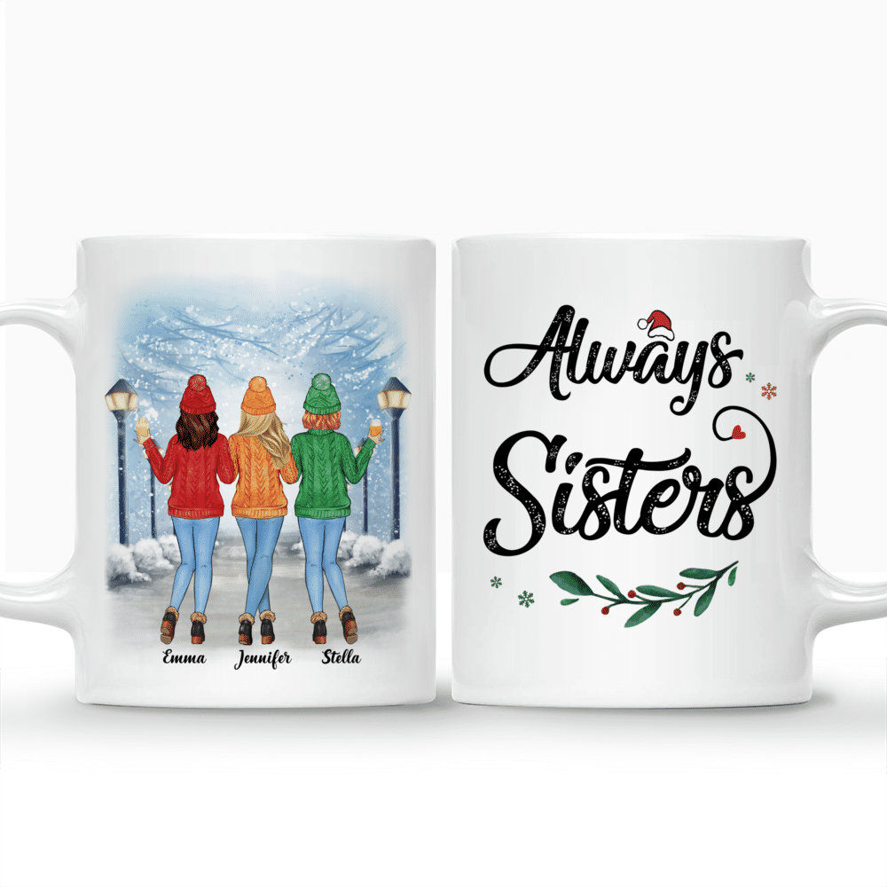 Personalized Mug - Sweater Weather - Always Sisters - Up to 5 Ladies_3