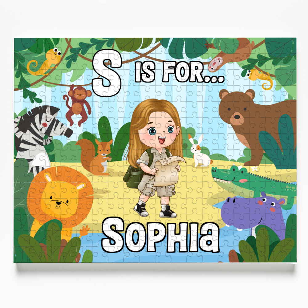 Jigsaw Puzzle Personalized - Personalized Puzzle My name is ... | Gift for Kids - Trendy 2024_Zoo - Personalized Puzzle_7