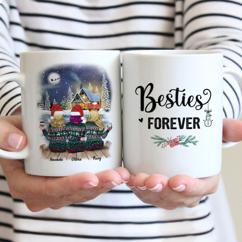 Xmas Country Night Mug - Besties Forever - Personalized Mug