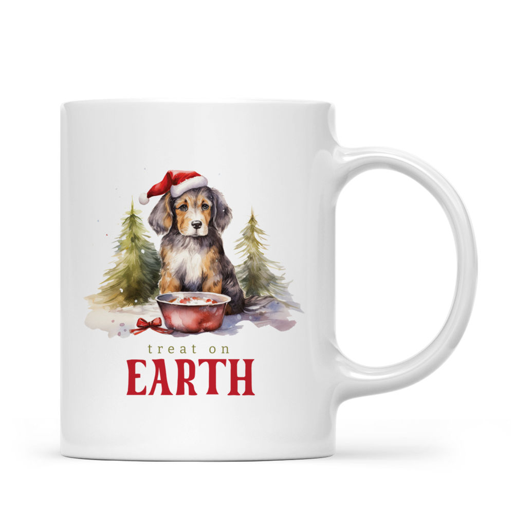 Wudruncy Ins Cute Dog Christmas Mug Cup Coffee Tea Mugs With