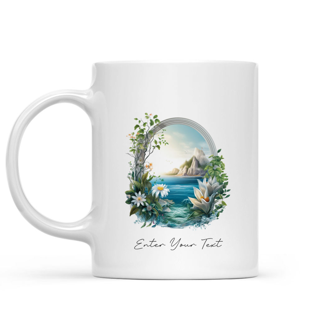 The ocean inside me - Drink Coffee - Custom Mug - Drink Mug - Lovely Gifts For Bestie, Family, Friend, Parents, Grandparents, Sister, Son, Daughter, Girlfriend- Personalized Mug  40371 40372_1