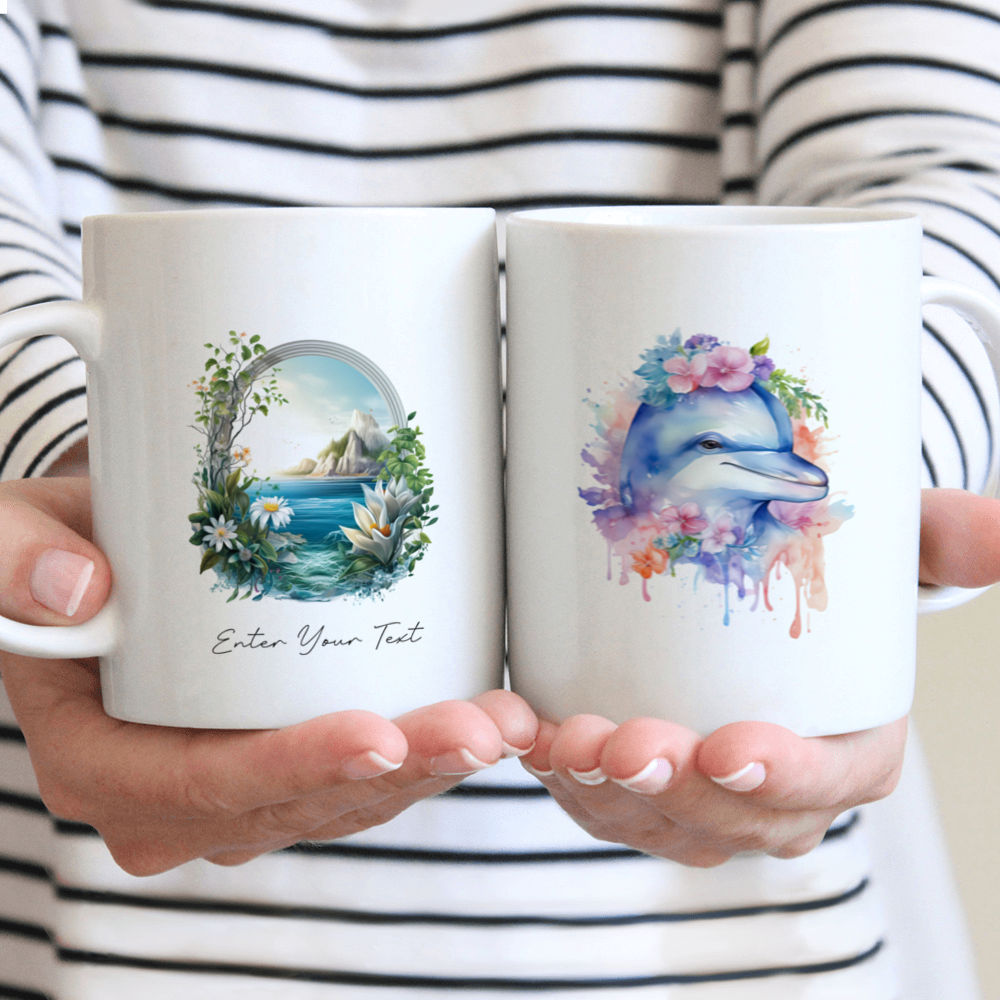 The ocean inside me - Drink Coffee - Custom Mug - Drink Mug - Lovely Gifts For Bestie, Family, Friend, Parents, Grandparents, Sister, Son, Daughter, Girlfriend- Personalized Mug  40371 40372