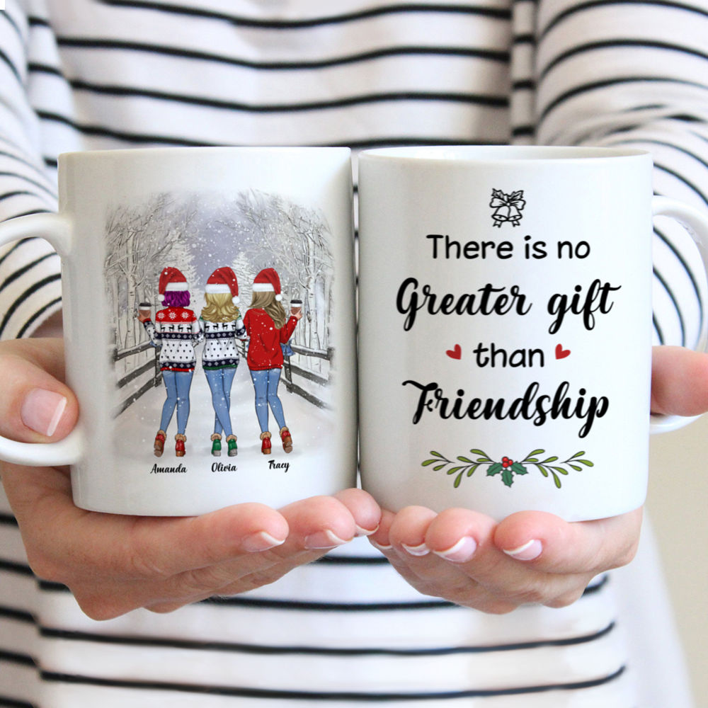 Personalized Mug - Snow Road Mug - There Is No Greater Gift Than Friendship