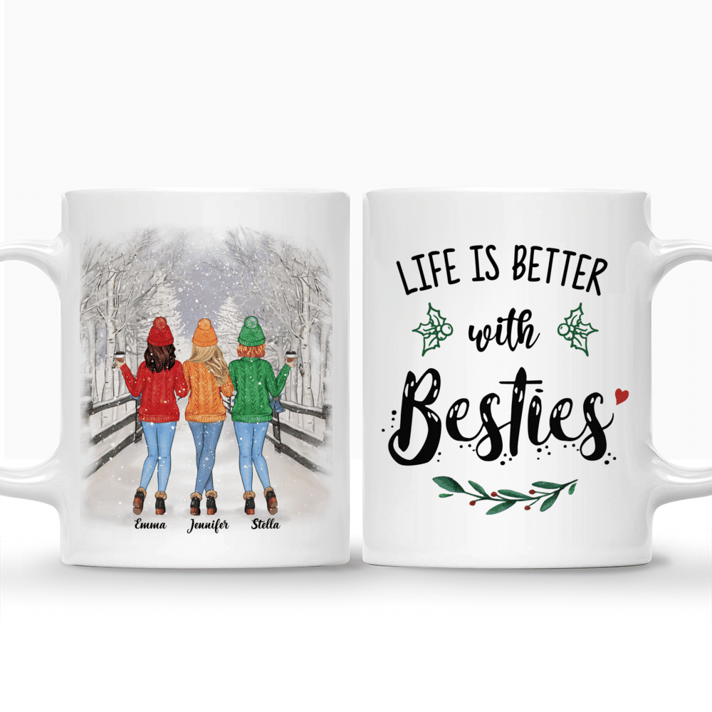 Personalized Mug - Winter Wonderland - Life Is Better With Besties - Up to 5 Ladies (1)_3